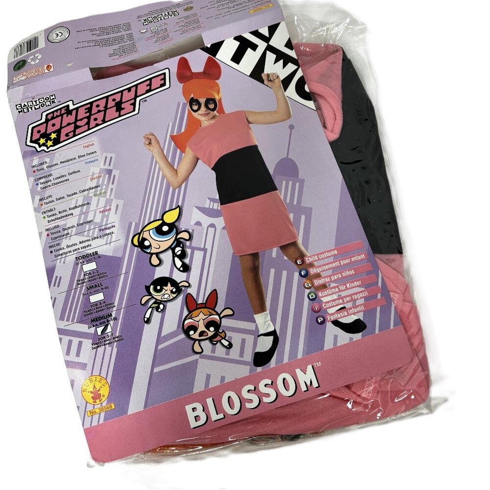 Powerpuff girls Blossom Rubie’s Cartoon Network Costume NWT NOS